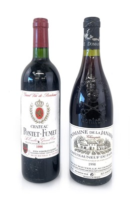 Lot 355 - 2 bottles, 1x 1998 Domaine de la Janasse...