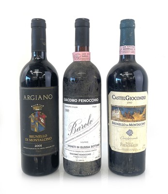Lot 356 - 3 bottles, 1x Giacomo Fenocchio Barolo Bussia...