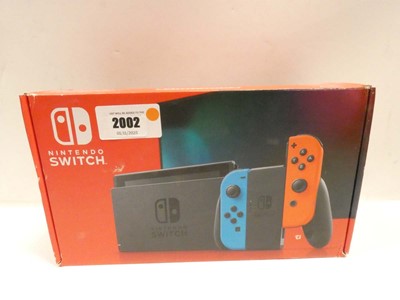 Lot 2002 - Nintendo Switch with box and accessories