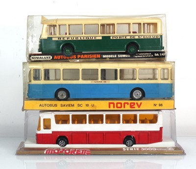 Lot 167 - Three model coaches by Norev, Minialuxe and...