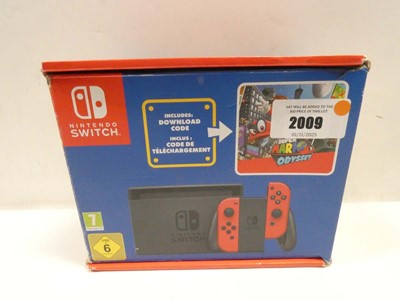 Lot 2009 - Nintendo Switch Mario Odyssey Edition with box...