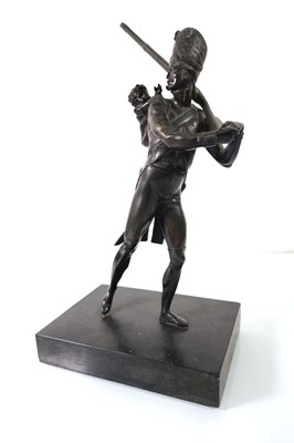 Lot 176 - A 20th century bronze sculpture modelled as a...