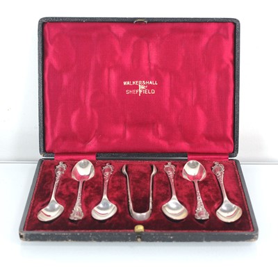 Lot 423 - A set of six silver 'La Regence' pattern...