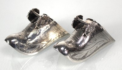 Lot 429 - A pair of Continental metalware wall pockets...