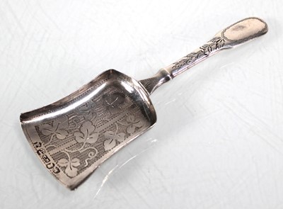 Lot 431 - A George IV silver shovel caddy spoon, maker...