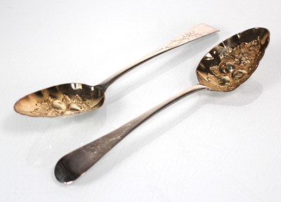 Lot 441 - Two George III silver and parcel gilt old...