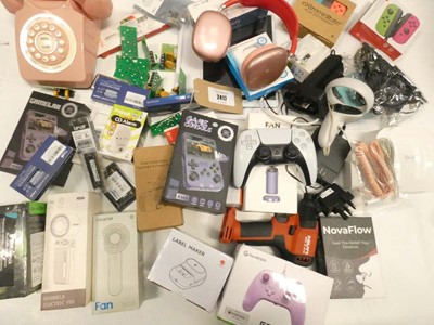 Lot 2417 - Mixed lot to include PS5 Dual Sense controller,...