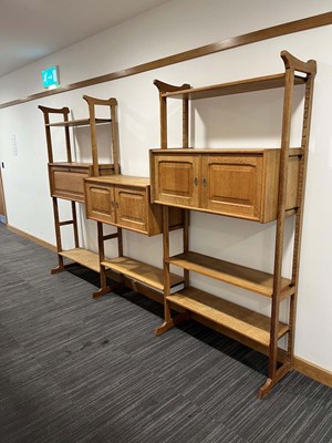Lot 163 - A Danish oak modular shelving system designed...