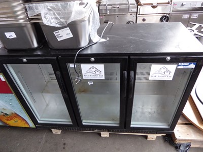 Lot 669 - 135cm Glacial 3-door counter fridge