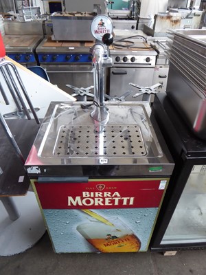 Lot 671 - Mobile Birra Moretti branded beer cooler pump
