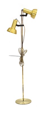 Lot 346 - A 1970's Danish brass enamelled twin-spot...