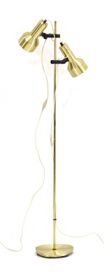 Lot 347 - A 1970's Danish brass enamelled twin-spot...