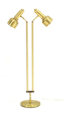 Lot 348 - A 1970's Danish brass enamelled twin-spot half-...