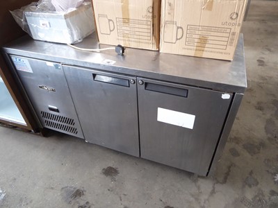Lot 636 - 140cm Williams 2 door counter fridge
