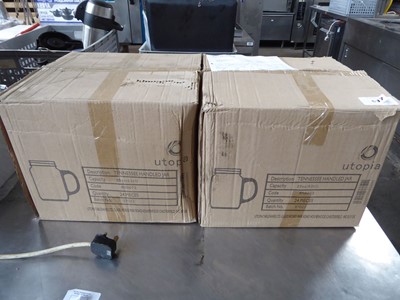 Lot 637 - 2 boxes of 24 Tennessy handled ajr type glases...