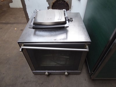 Lot 646 - 60cm electric bench top oven with a Breville...