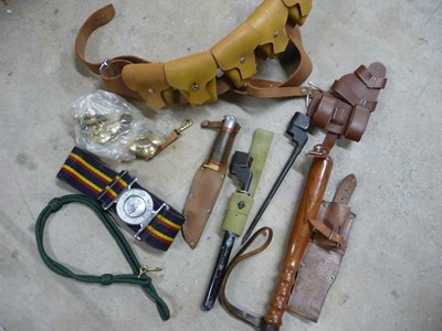 Lot 1085 - ammended description Militaria to include...