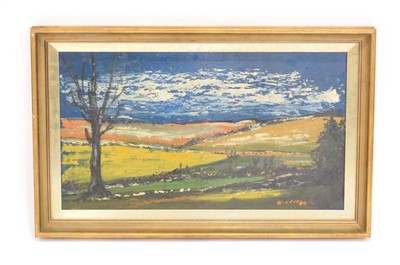 Lot 462 - 1960's Danish School, A stylised landscape,...