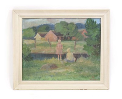 Lot 464 - Nis Stougaard (Danish, 1906-1987), Children by...