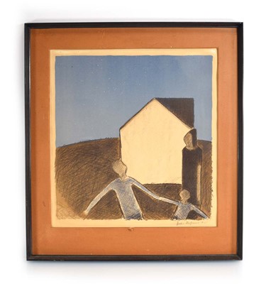 Lot 489 - 20th Century Danish School, Two children...