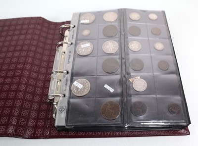 Lot 465 - An album of Victorian silver and copper...