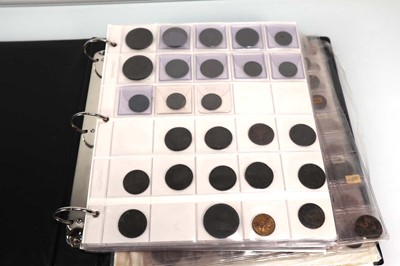 Lot 471 - An album of Victorian and later copper...