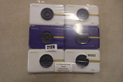 Lot 2128 - 6 Polaroid snap touch instant print digital...