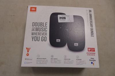 Lot 2129 - Boxed JBL Harman Anniversary bundle consisting...