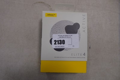 Lot 2130 - Boxed pair of Jabra Elite 4 noise cancelling...