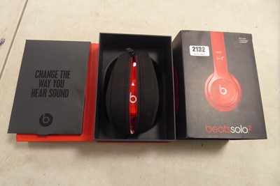 Lot 2132 - Boxed pair of Beats Solo 2 head phones