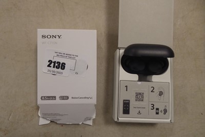 Lot 2136 - Boxed pair of Sony WFC710N noise cancelling...