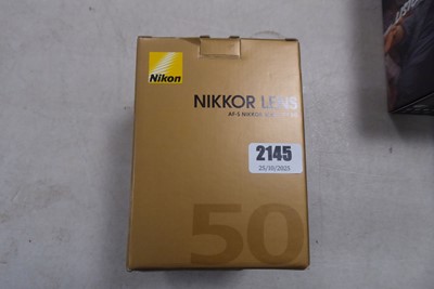 Lot 2145 - Boxed Nikon Nikkor AF-S 50mm F/1.8G lens