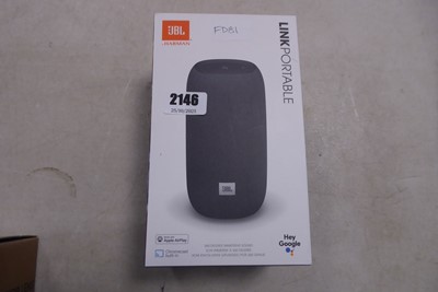 Lot 2146 - Boxed JBL Harman link portable bluetooth speaker
