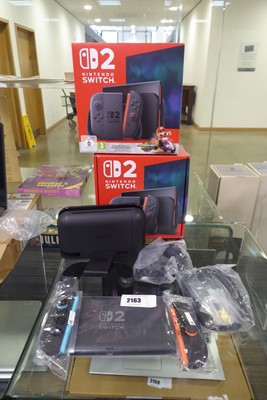 Lot 2163 - Boxed Nintendo Switch 2 with controllers,...