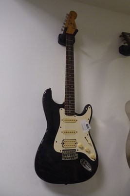 Lot 2170 - Encore 6 string electric guitar in black and...