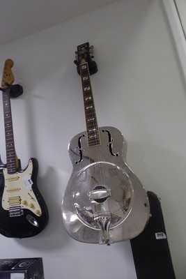 Lot 2172 - Ozark 6 string steel resonator guitar with case