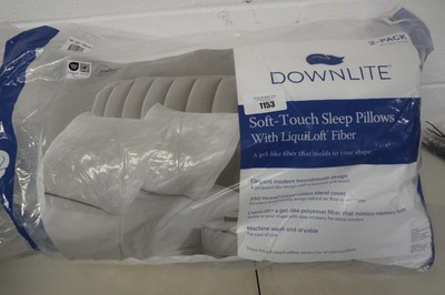 Lot 1153 - A pair of Downlite soft touch sleep pillows...