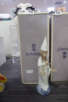 Lot 2176 - Boxed Lladro horoscope Libra figure, no. 06220