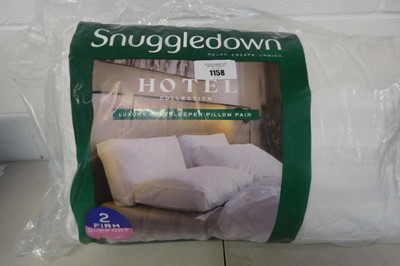 Lot 1158 - Snuggledown luxury side sleeper pillow pair