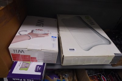 Lot 2229 - Nintendo Wii along with various controllers...