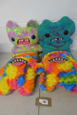 Lot 1167 - x4 Fuggler plush toys