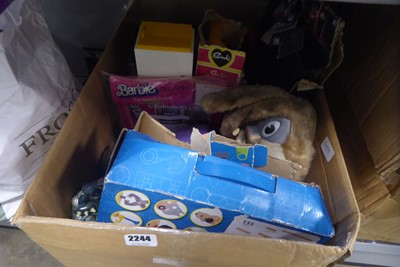 Lot 2244 - Selection of various toys including Barbie,...