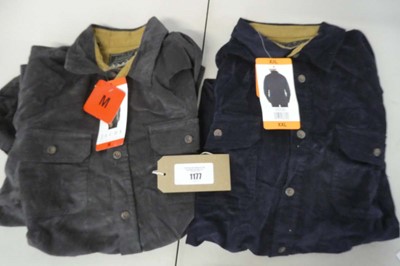 Lot 1177 - Approx. 10 men's Jachs sueded button up shackets