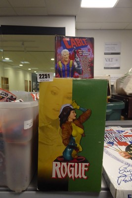 Lot 2251 - Three boxed Marvel resin busts of Cable,...