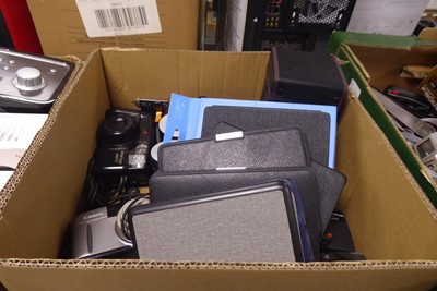 Lot 2256 - 2 boxes containing various cameras, Kindle...