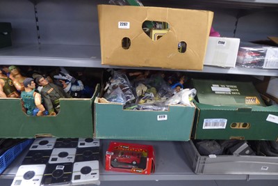 Lot 2273 - Four boxes of Action Man figures and accessories