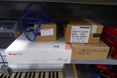 Lot 2275 - Cisco Meraki MX67W router along with a Draytek...