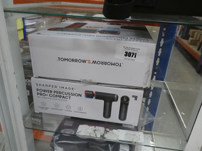Lot 3071 - Two Sharper Image handheld massage guns