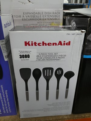 Lot 3080 - 5 piece Kitchen Aid utensils set