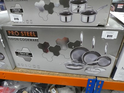 Lot 3111 - Pro Steel Fusion pan set